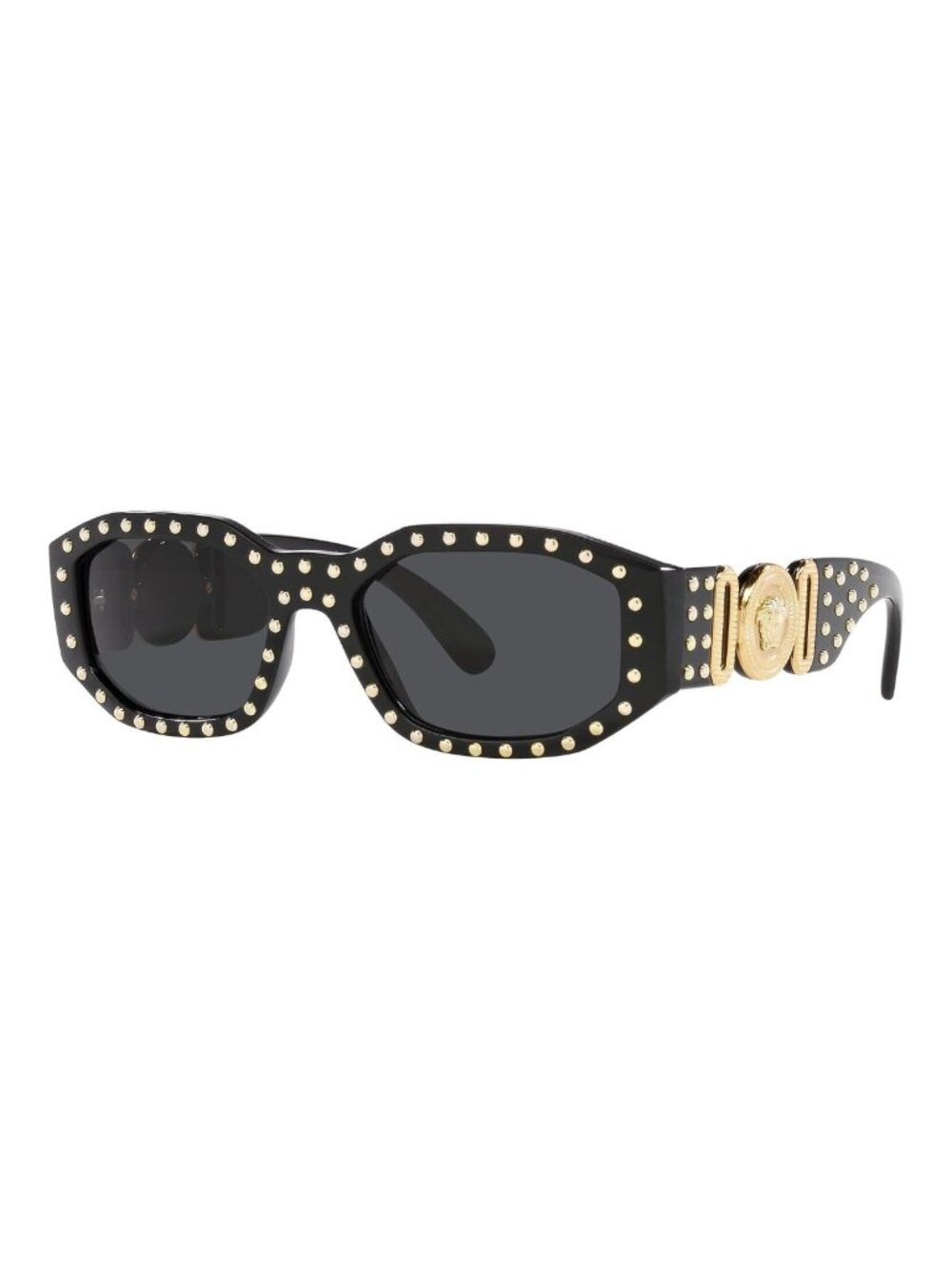 VERSACE VE4361 539787 Black Dark Grey Men's 53 mm Sunglasses